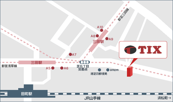 株式会社ティクスホールディングス 本社 周辺地図