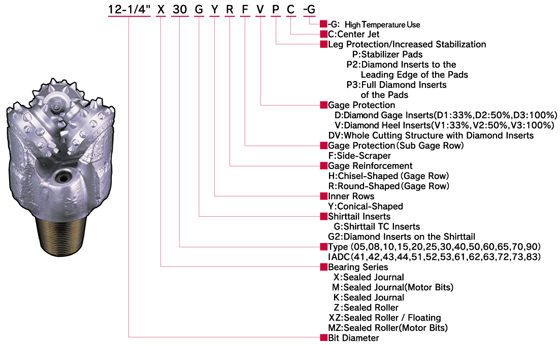 Nomenclature of Insert Bits